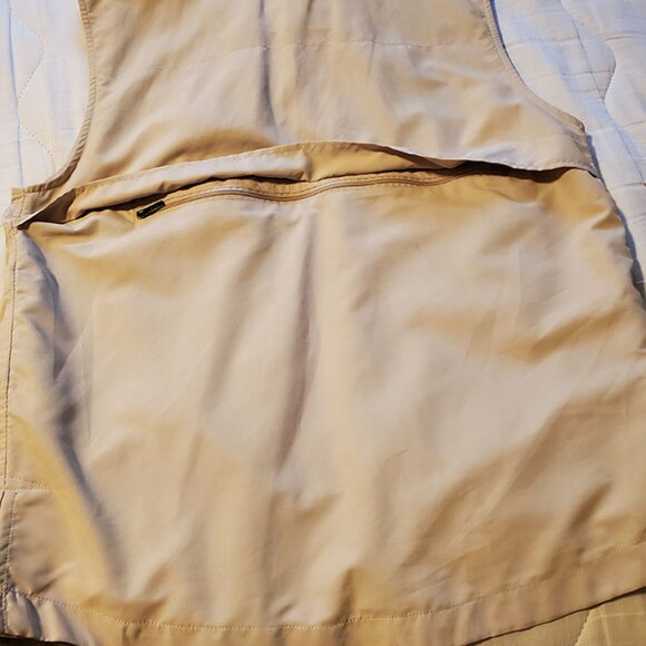 Men's Scott eVest travel vest in light khaki size M - Picture 4 of 7